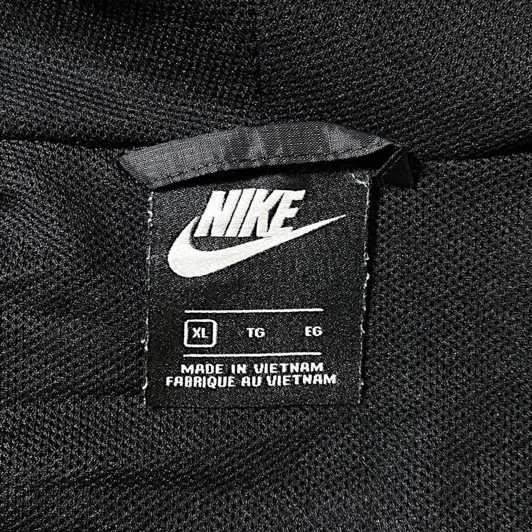 XL ナイキ NIKE ビッグロゴ ナイロン セットアップ 上下セット 黒