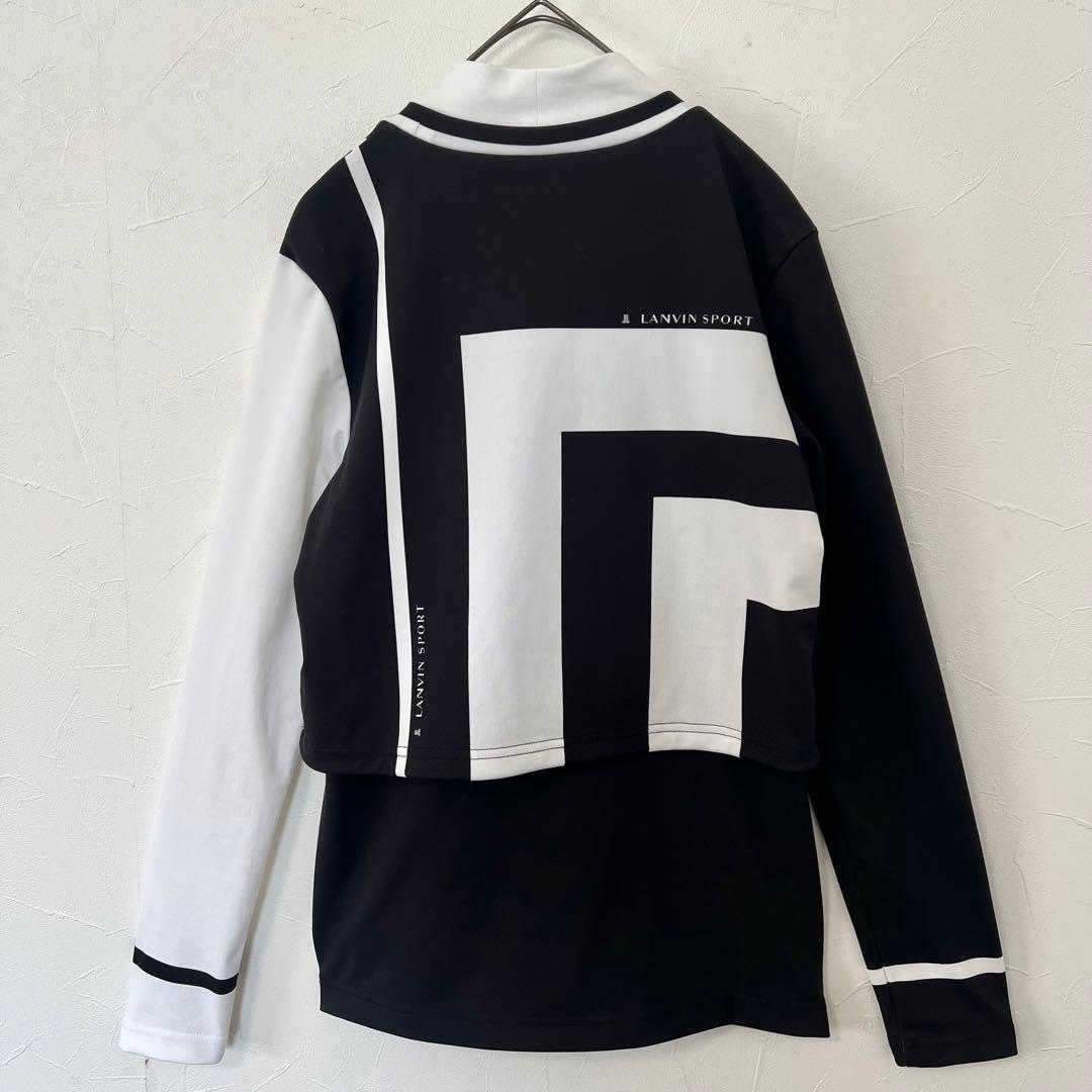 LANVIN SPORT ランバンスポール　レイヤード　モックネック　長袖シャツ