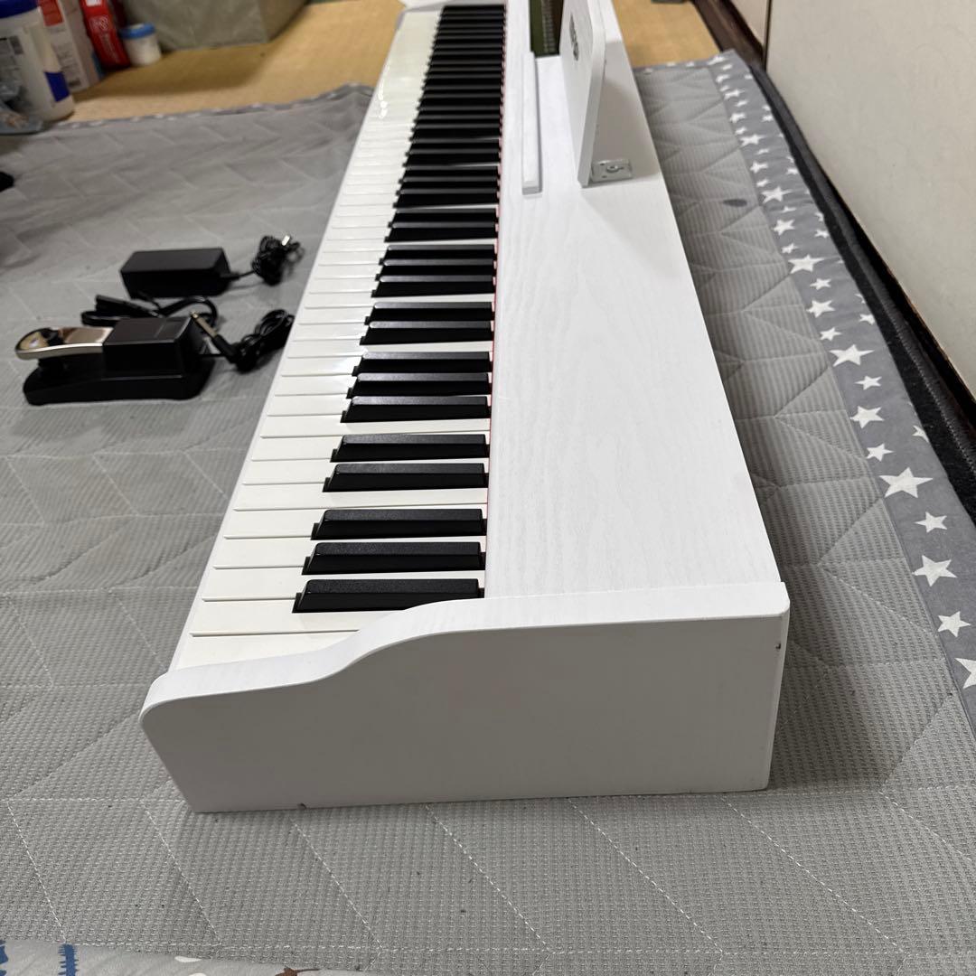 kimfbay 電子ピアノ　88鍵盤　白　ペダル付き　BL-580