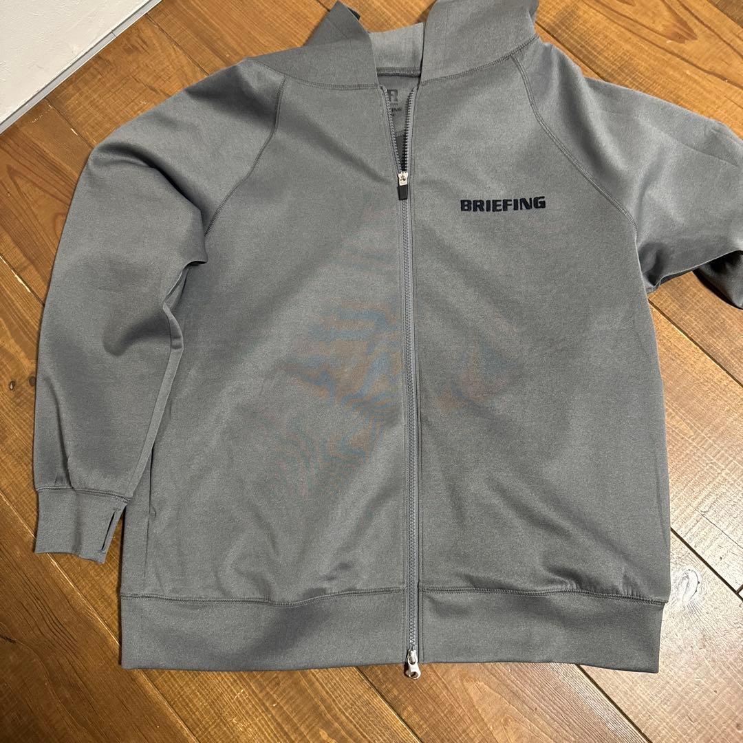 美品　ブリーフィング ジップパーカー　Lサイズ　グレー　XL