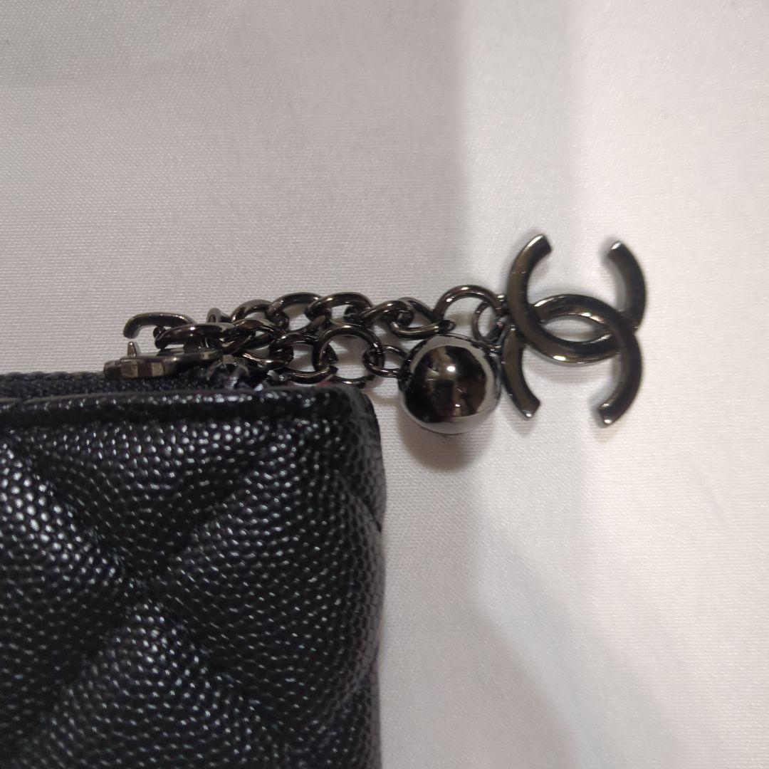 CHANEL ブラック レザー ケース