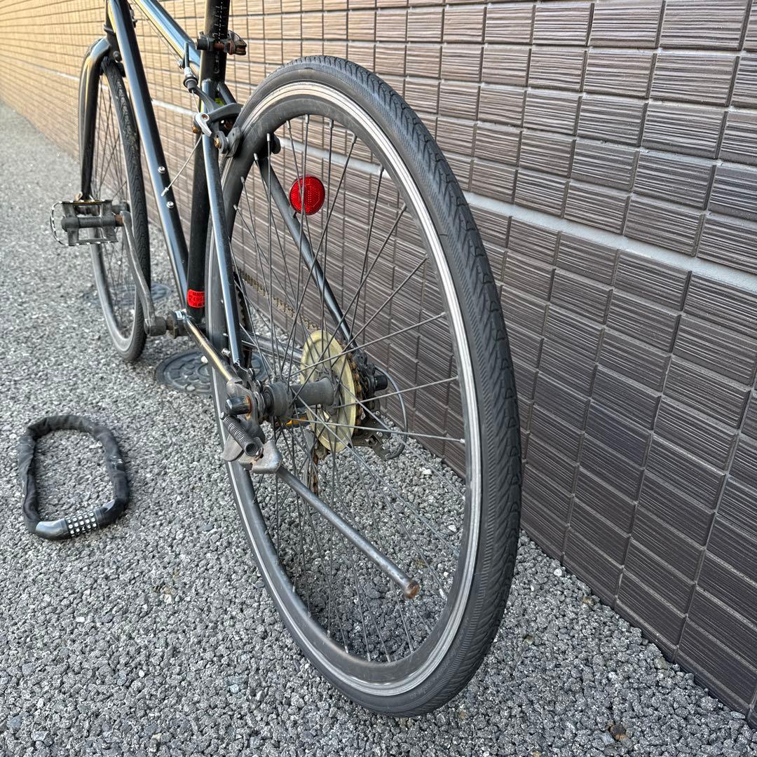 クロスバイク シマノ6段変速 700×28c シティサイクル 自転車　おまけ付き