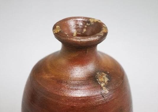 人間国宝　金重陶陽　窯変徳利　M331