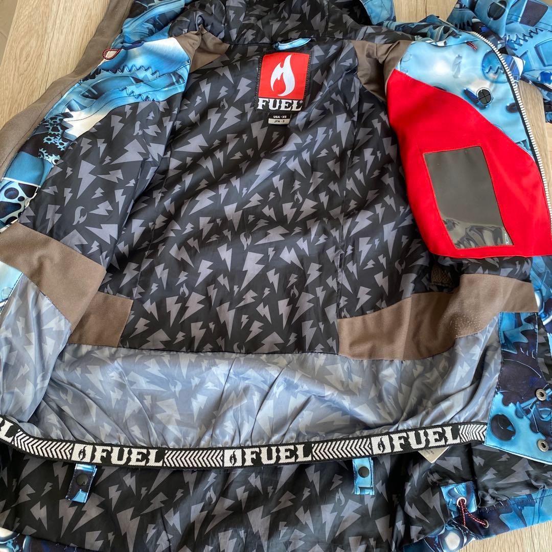 FUEL スノーボードウェア 青色ギアデザイン