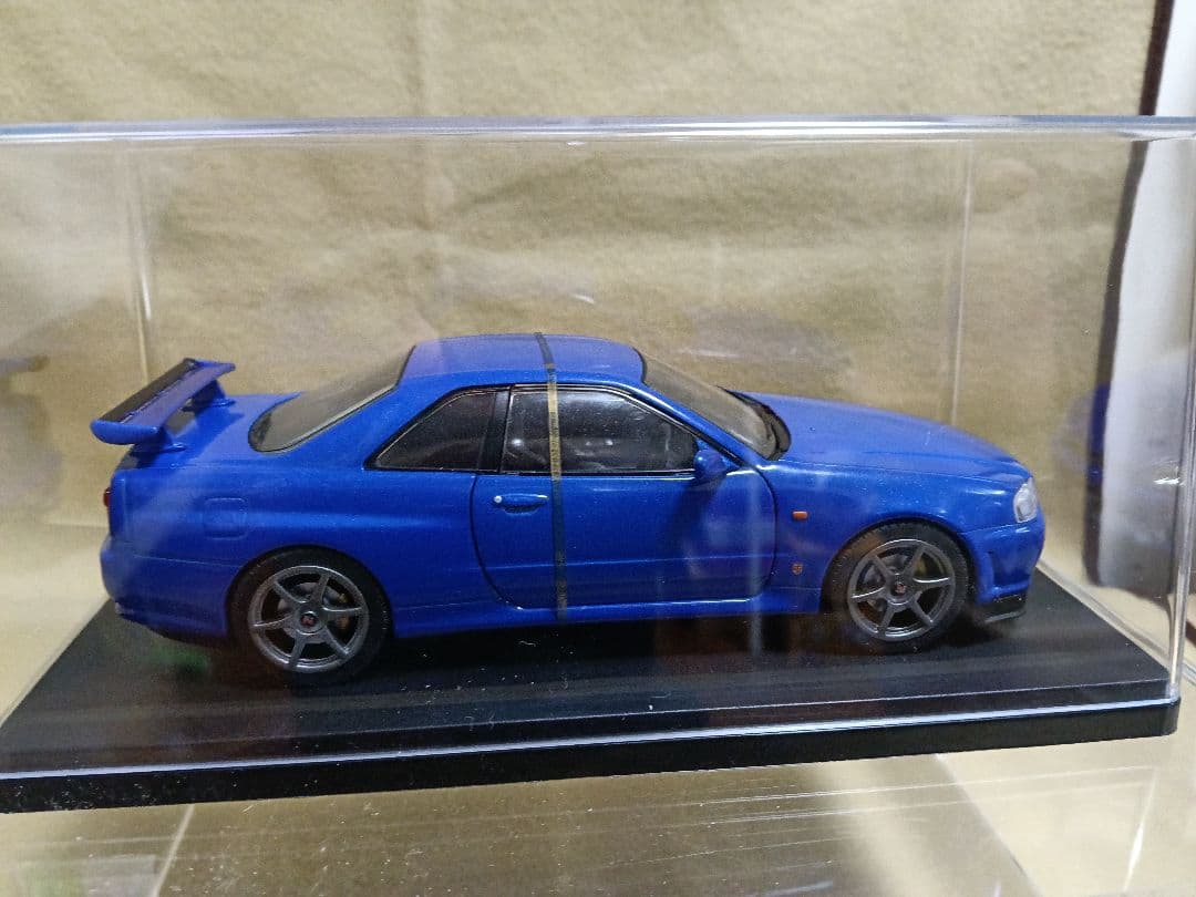 新品クリアケース1/24スカイラインGT-R（BNR34）美品