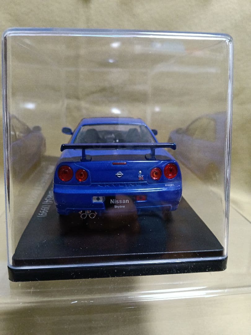 新品クリアケース1/24スカイラインGT-R（BNR34）美品