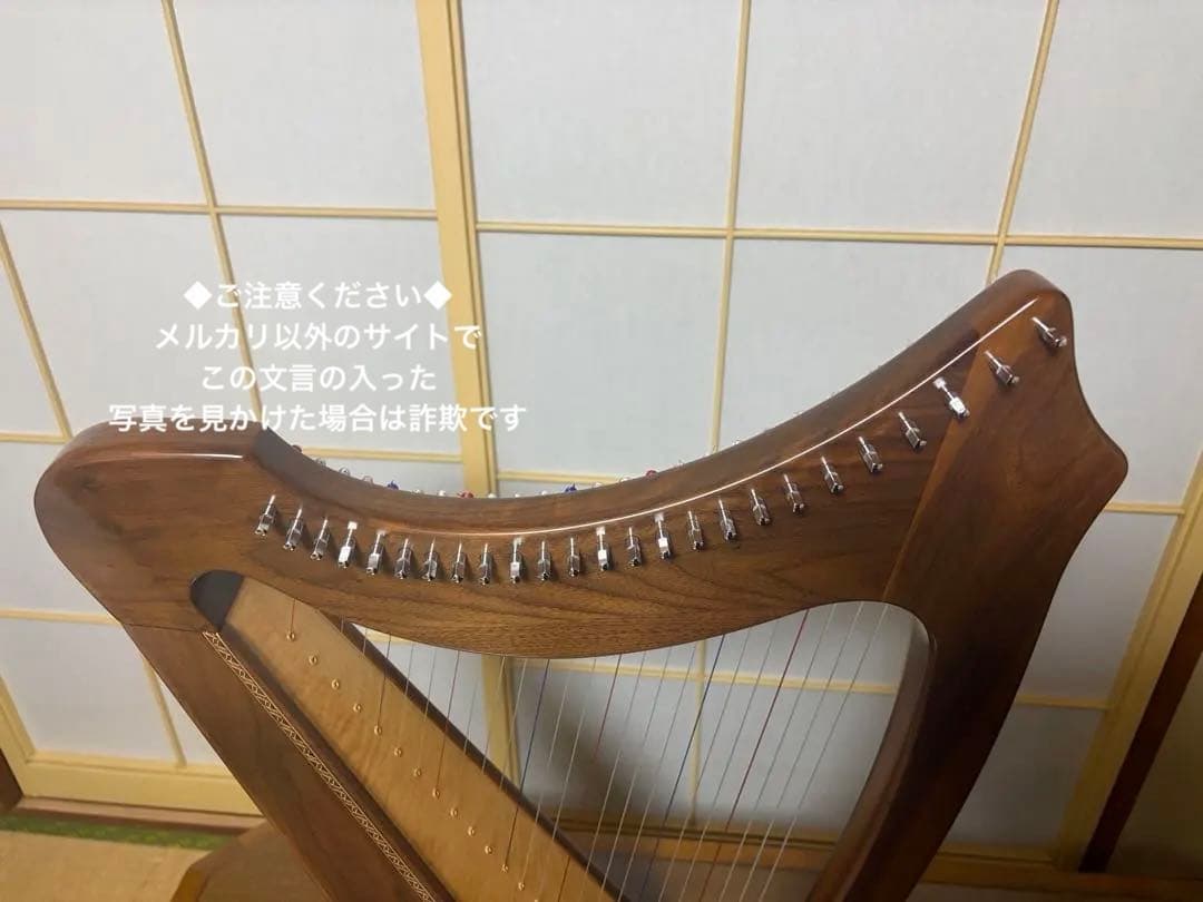 定価277,000円　青山ハープ　アオヤマ 25S サウルハープ