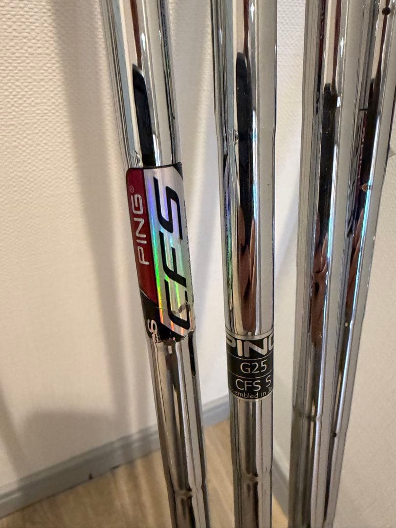 PING G25 アイアン5本（6I-9I,W） 紫リシャフト・グリップ交換
