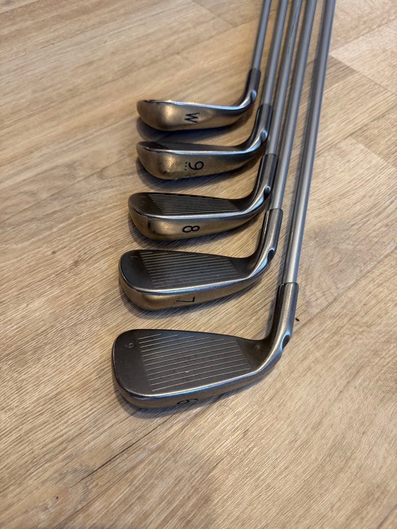 PING G25 アイアン5本（6I-9I,W） 紫リシャフト・グリップ交換
