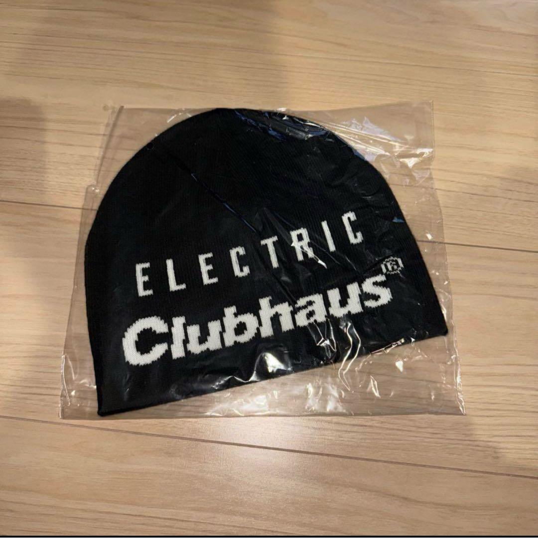 ELECTRIC GOLF✖️CLUBHAUS Knit Beanie Black