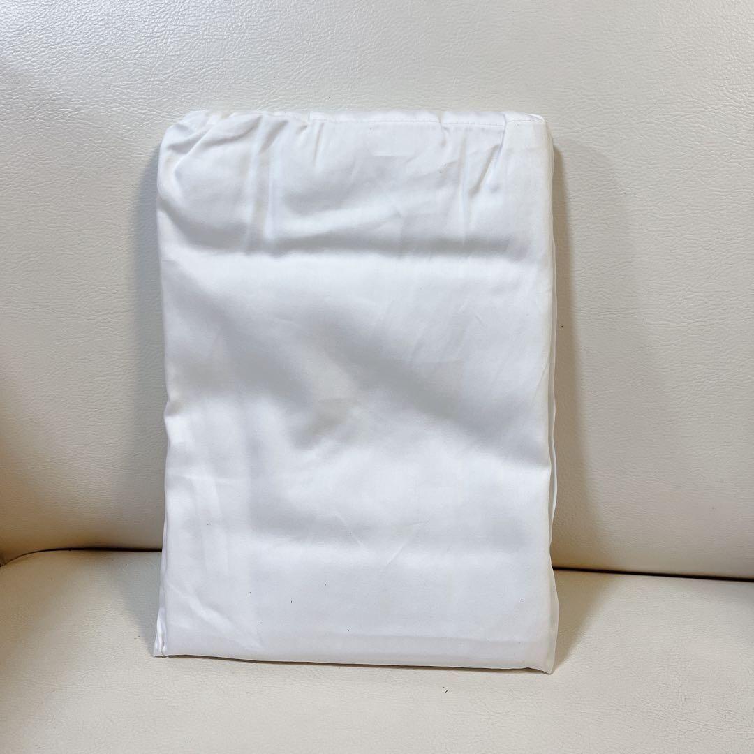100% オーガニックコットン枕カバー2枚セット 43 x 63 cm 白