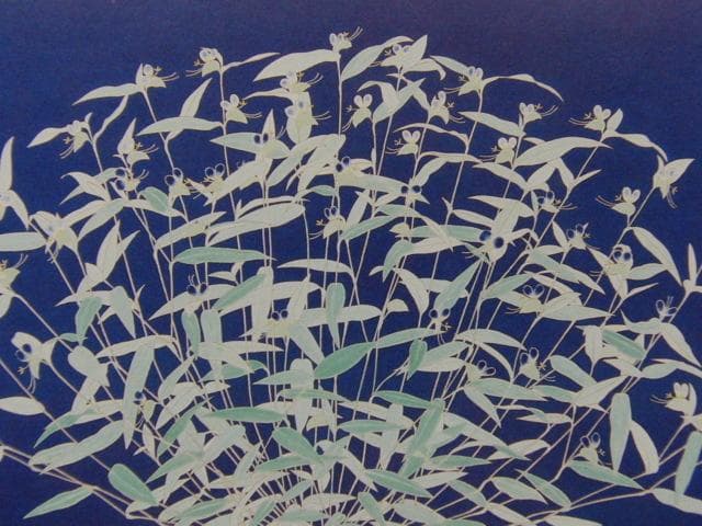 澁川矗、【つゆくさ】、希少な大判額装用画集より、美品、日本人画家