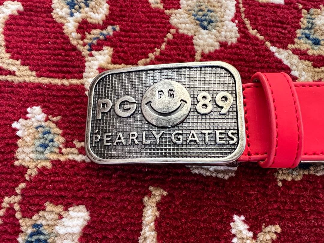 PEARLY GATES PG 89 レザー ベルト オレンジ