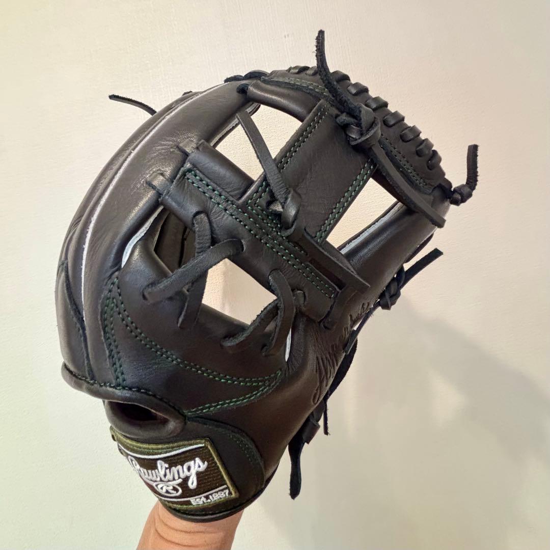 ローリングス コユニ Rawlings 型抜群 軟式グローブ 黒 超美品