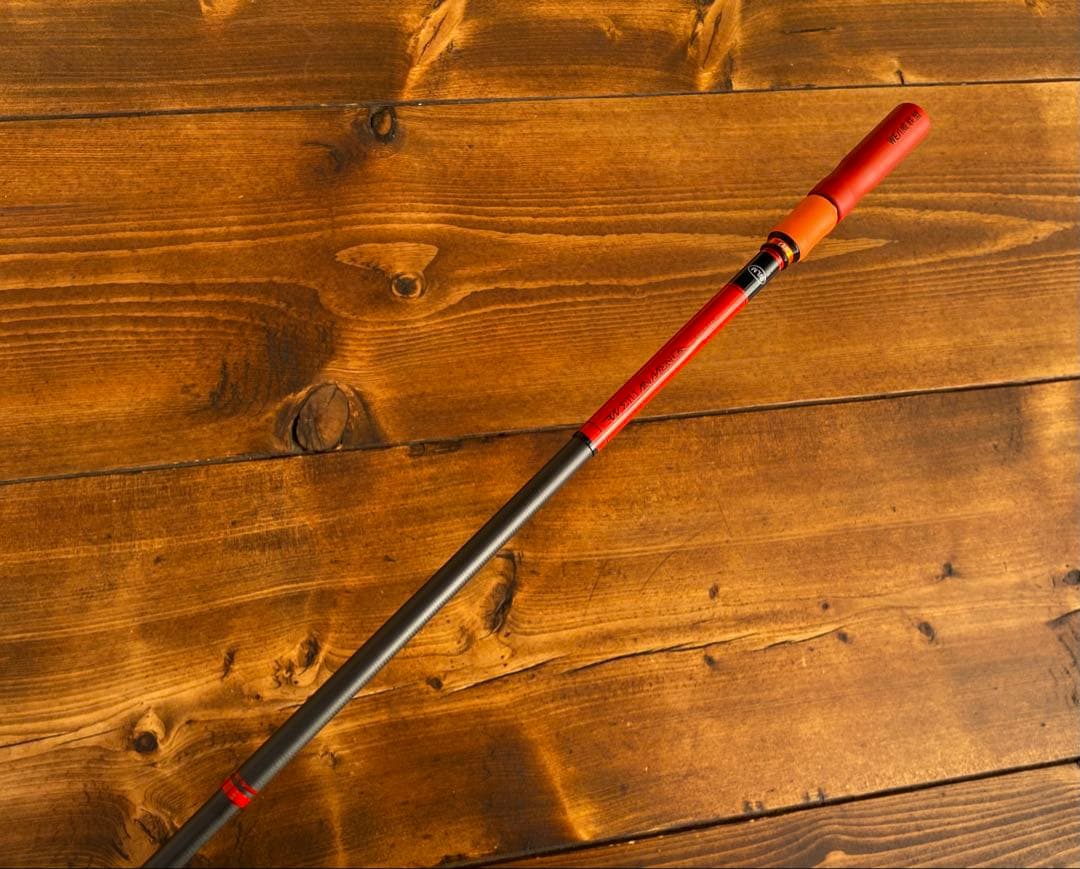 小物釣り竿　タナゴ竿　レッド×オレンジ　2.1M 超軽量　カーボンロッド　渓流
