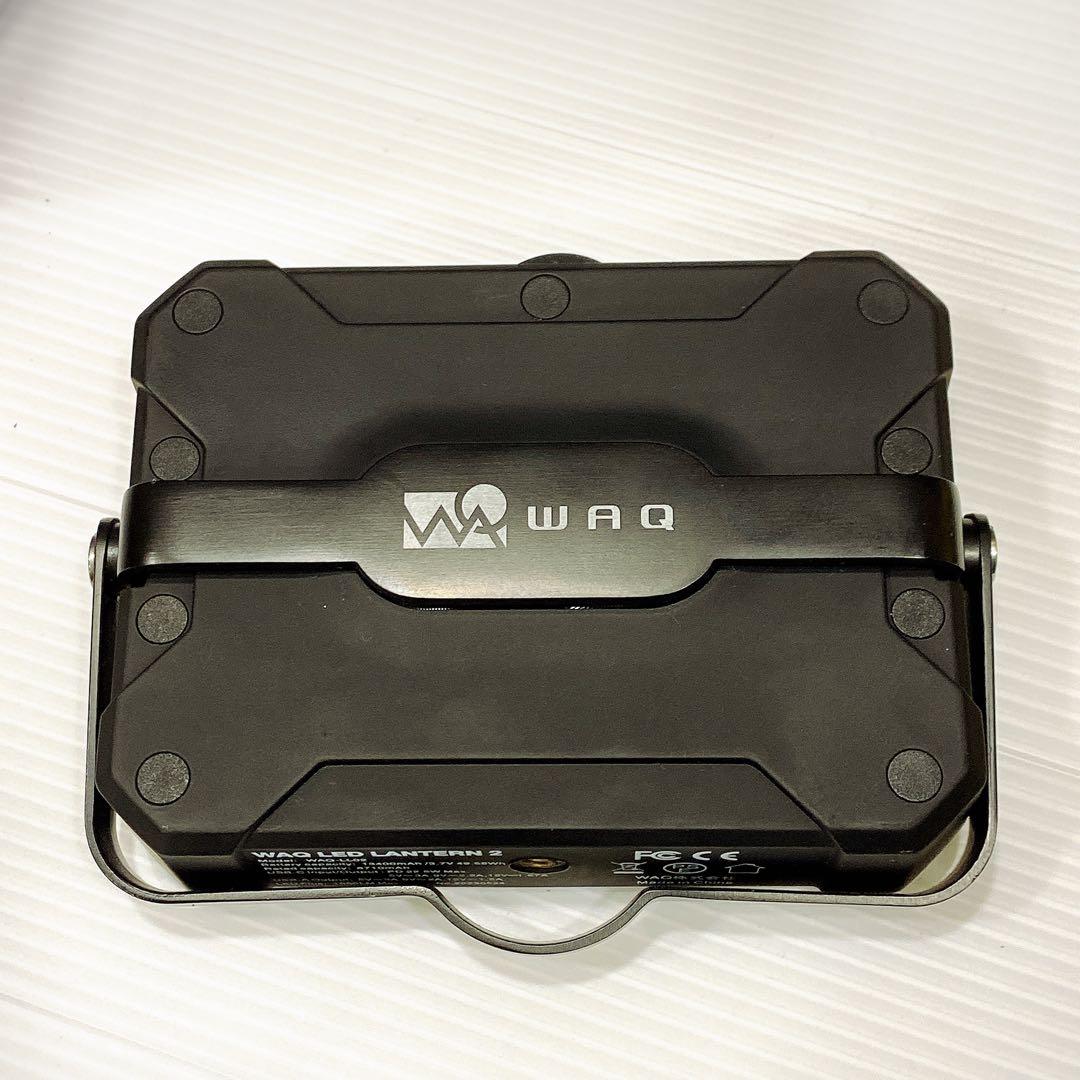 【美品】WAQ LEDランタン2 ブラック｜大光量・防水・キャンプ/防災に◎