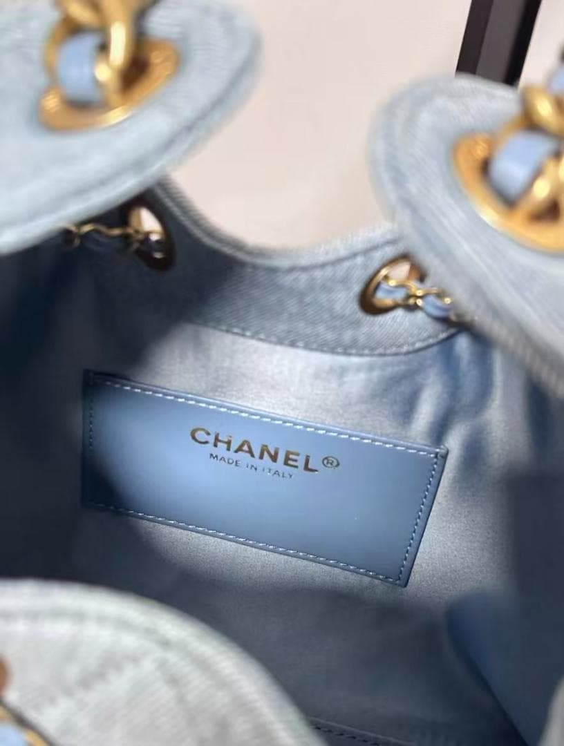 CHANEL デニム　キルティングバッグ　ノベルティ