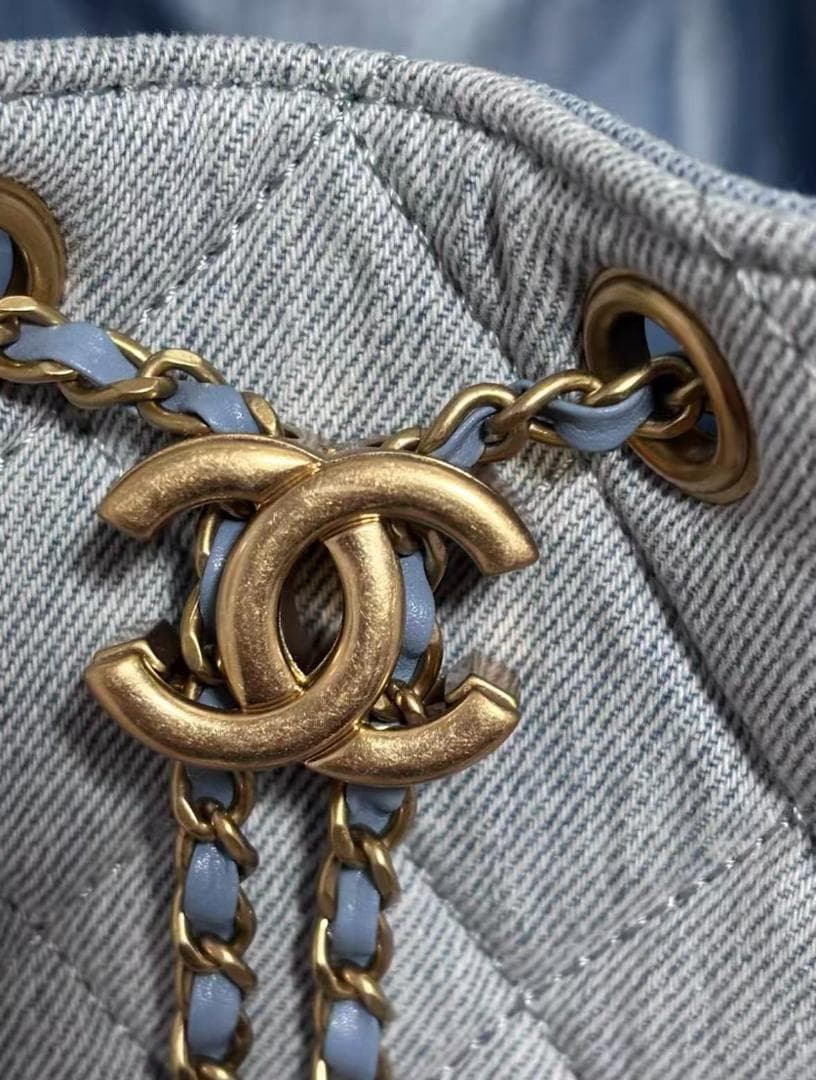 CHANEL デニム　キルティングバッグ　ノベルティ