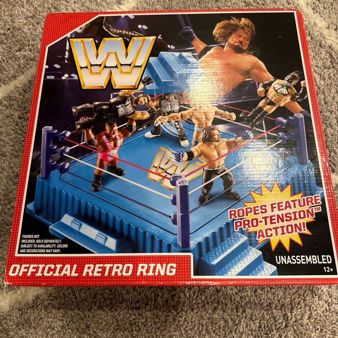 WWE マテル レトロ プロレスリング リング ハズブロ風 入手困難