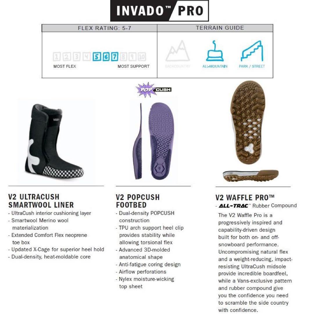 VANS INVADO PRO 24-25 スノーボードブーツ 27.5cm
