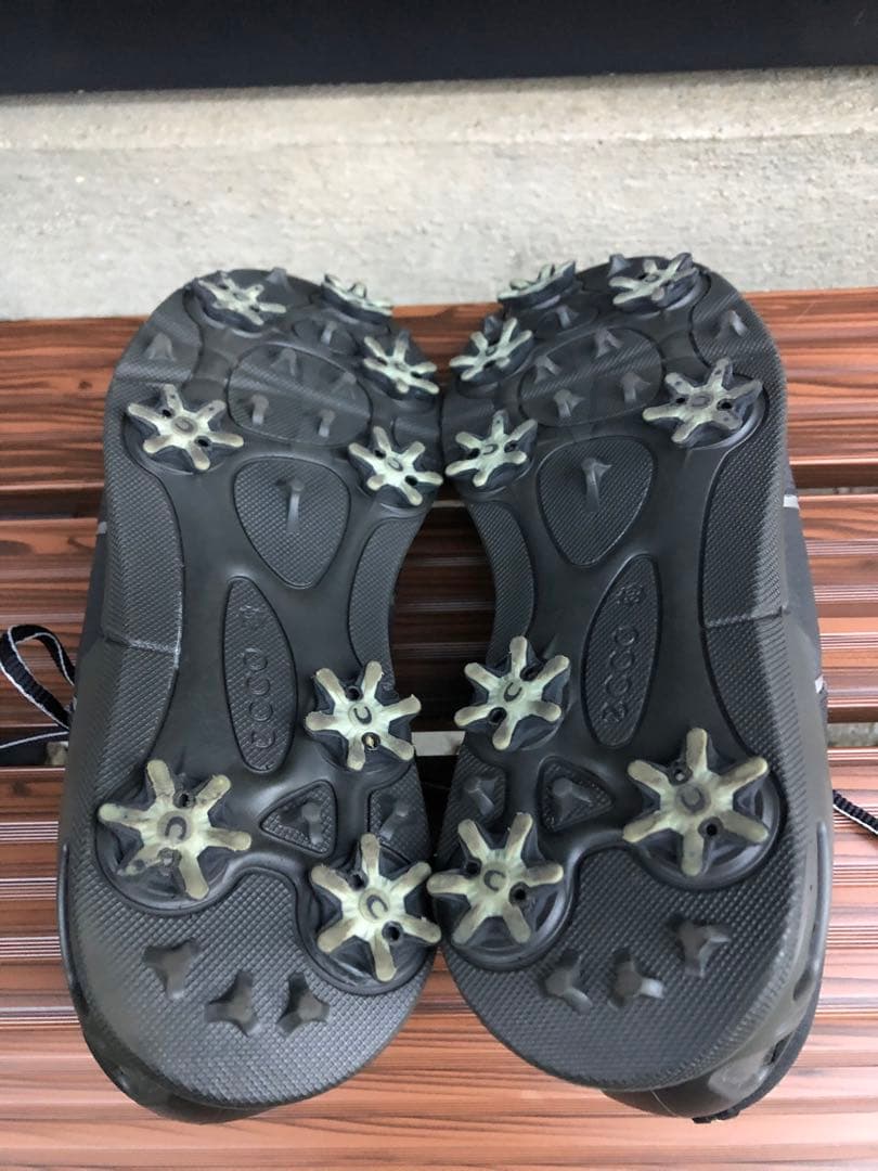 超美品 ECCO ゴルフシューズ 39 24.5cm ソフトスパイク