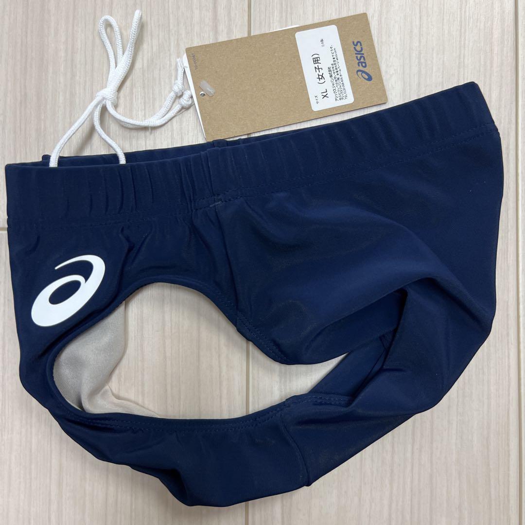 アシックス　女子陸上レーシングショーツ　XLサイズ　ネイビー単色　新品