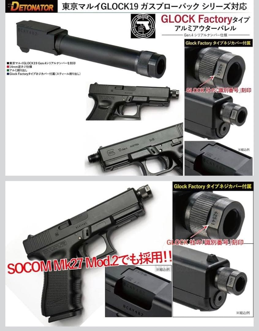 東京マルイ グロック19 gen4 カスタム