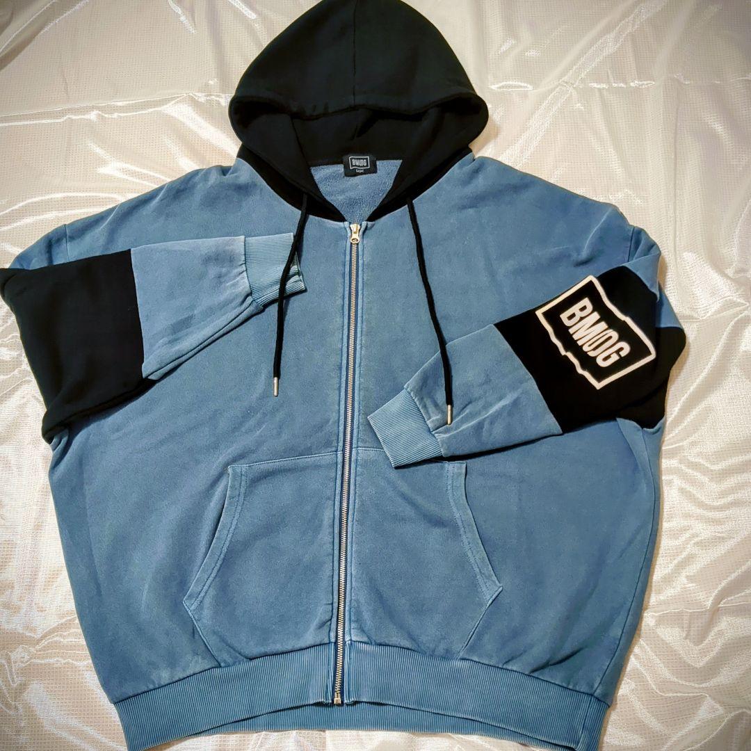 BMSG ツートンジップ パーカー　BLUE 　 　BASIC　　完売品