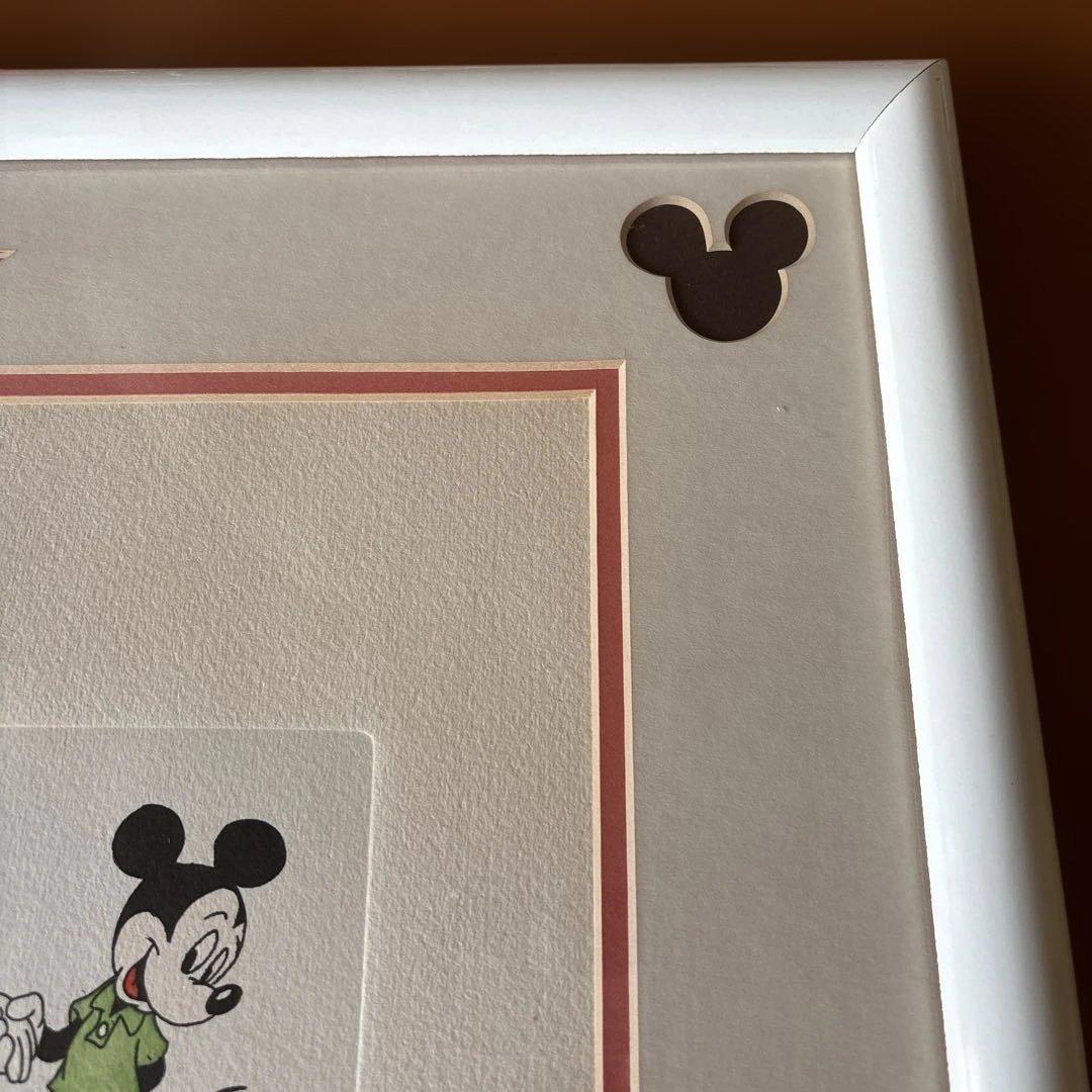 ディズニー　ミッキーマウス ミニーマウス リトグラフ　手書きエッチング