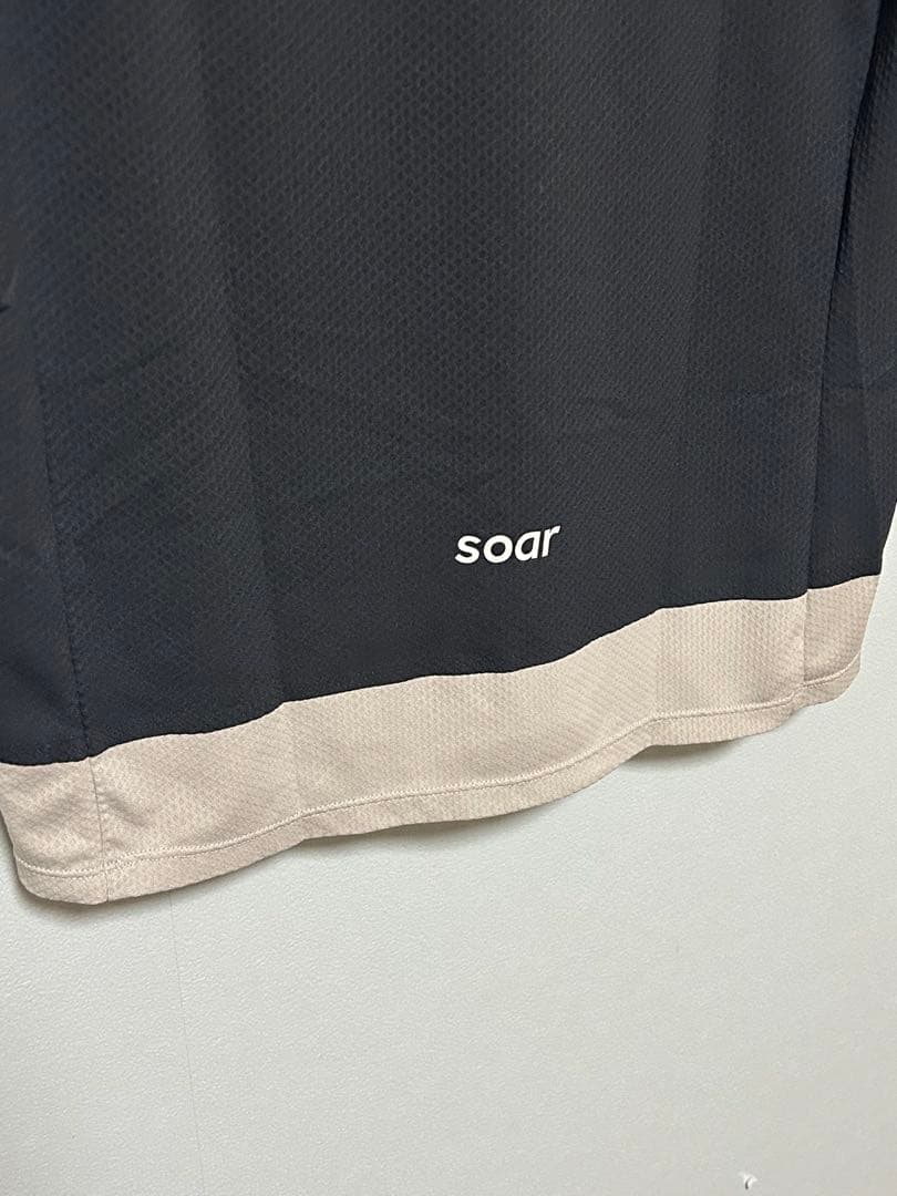 【極美品】Soar Running メッシュパネル ジャージー Tシャツ M 黒