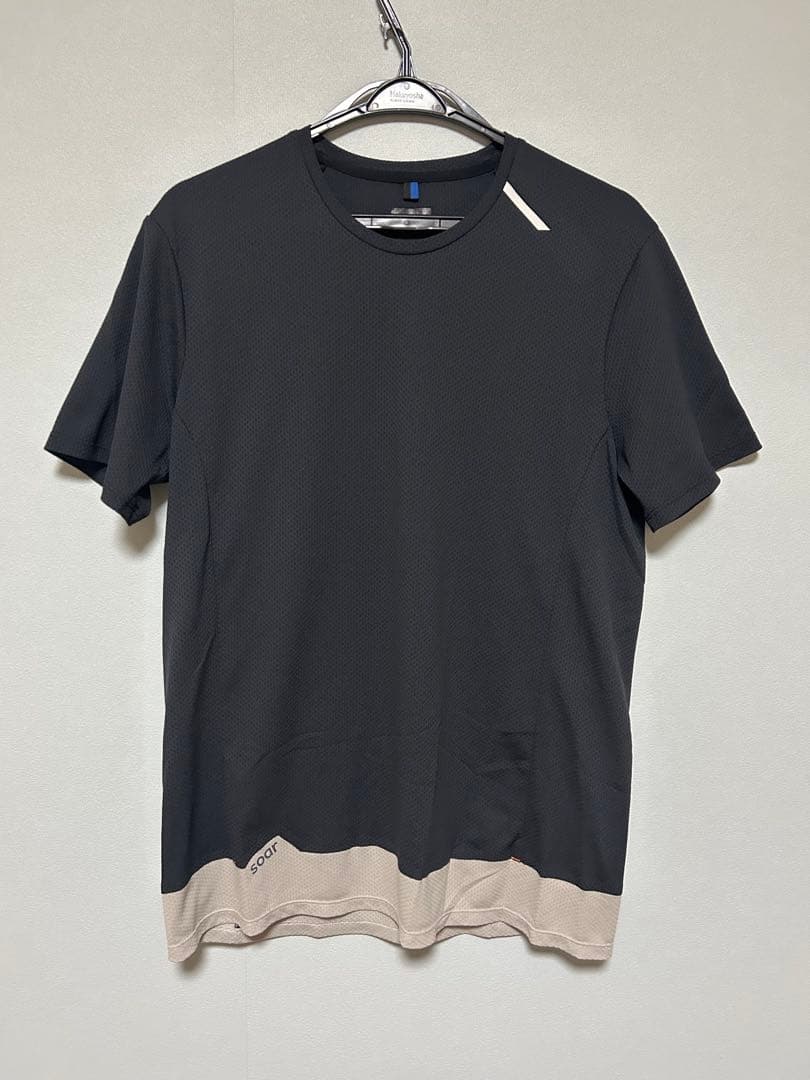 【極美品】Soar Running メッシュパネル ジャージー Tシャツ M 黒