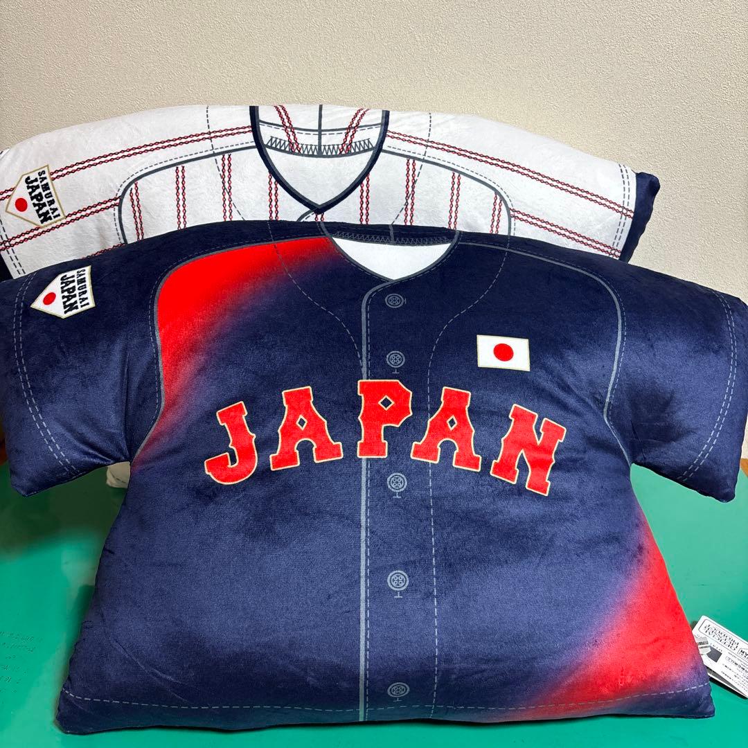 【新品タグ付き】侍ジャパン　ユニフォーム型クッション　プライズ2個セット