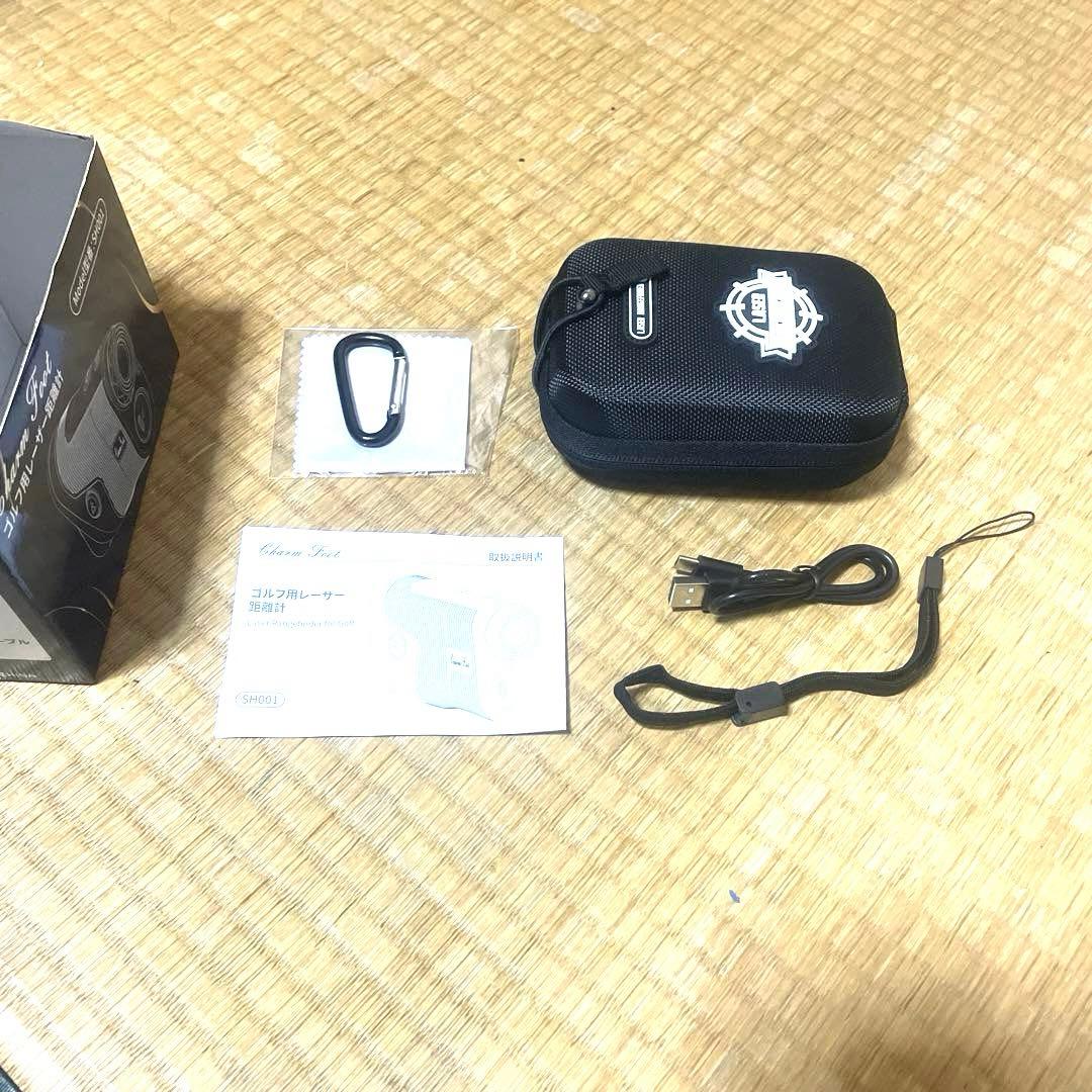 【新品】【未使用】ゴルフレーザー距離計 charm foot 距離計測器 超軽量