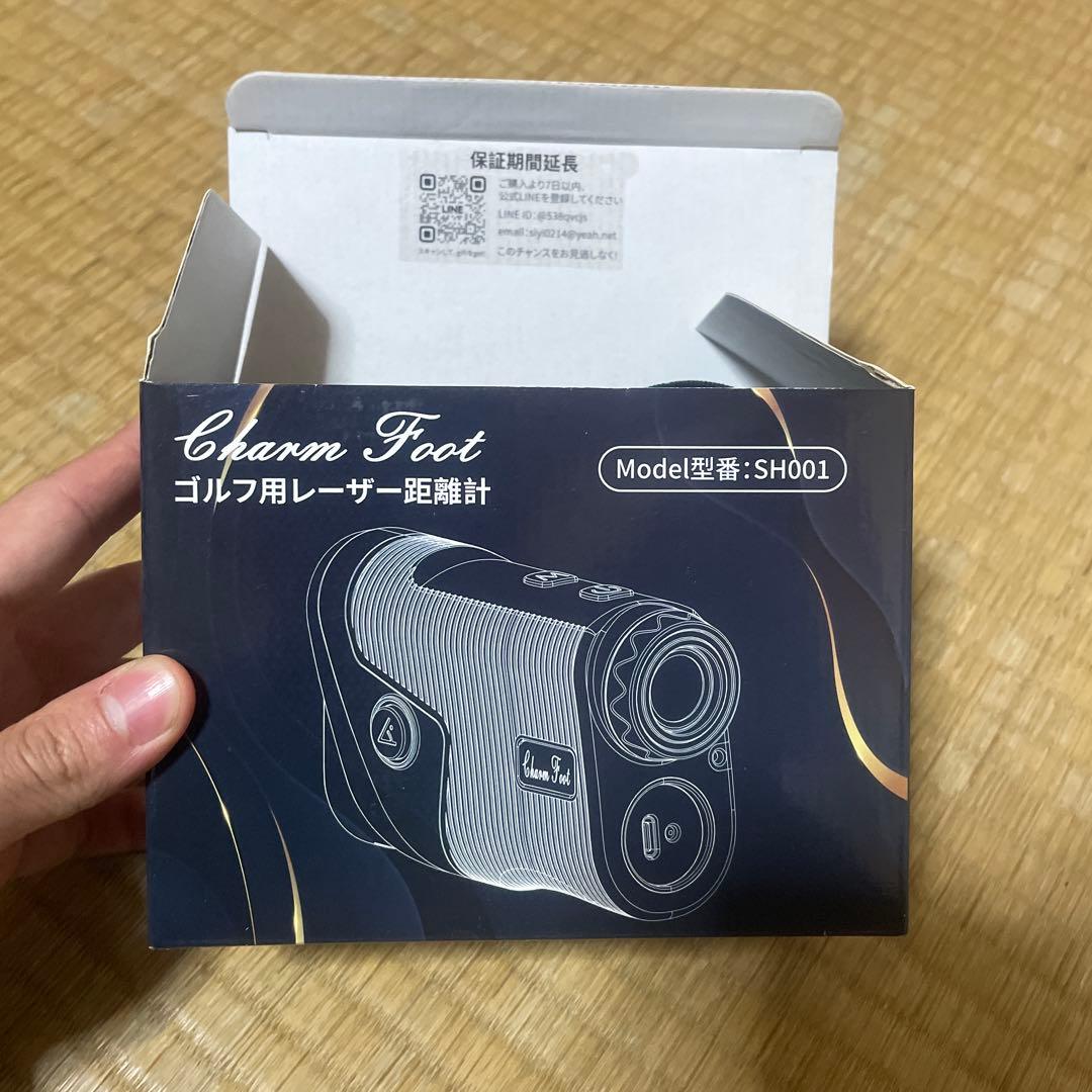 【新品】【未使用】ゴルフレーザー距離計 charm foot 距離計測器 超軽量