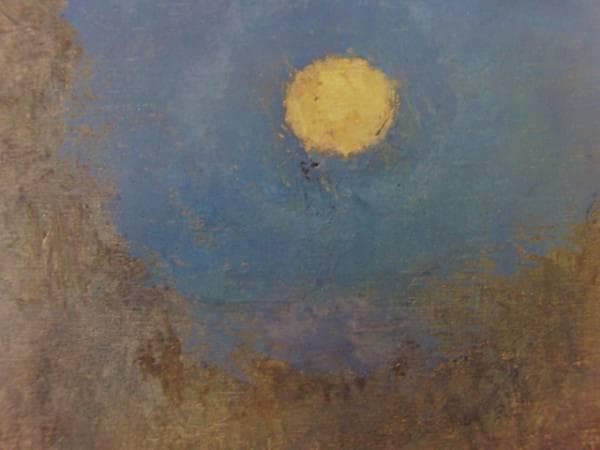 坂本 繁二郎、八女の月、希少画集画、新品額装付