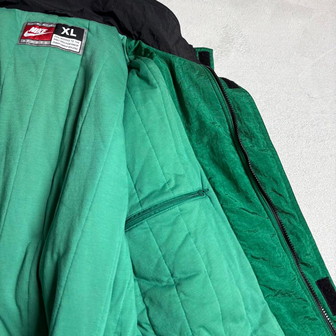 90s Jリーグ　読売ヴェルディ　NIKE ナイロンベンチコート　ホームカラー