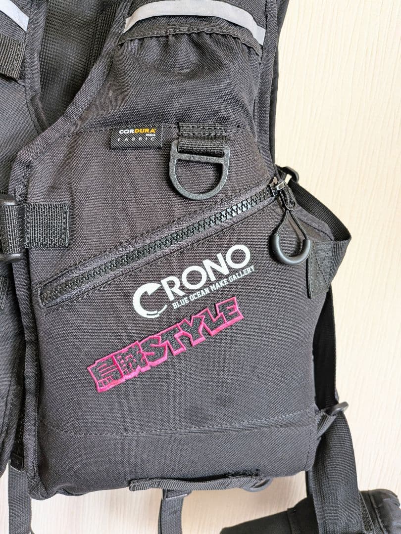 CRONO✕RBB エギングライフジャケット ブラック