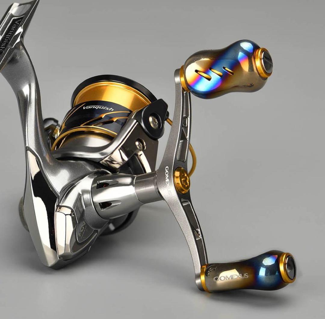 ゴメクサス 98mm チタン製　シマノ　ダブルハンドル　アルテグラ　ツインパワー