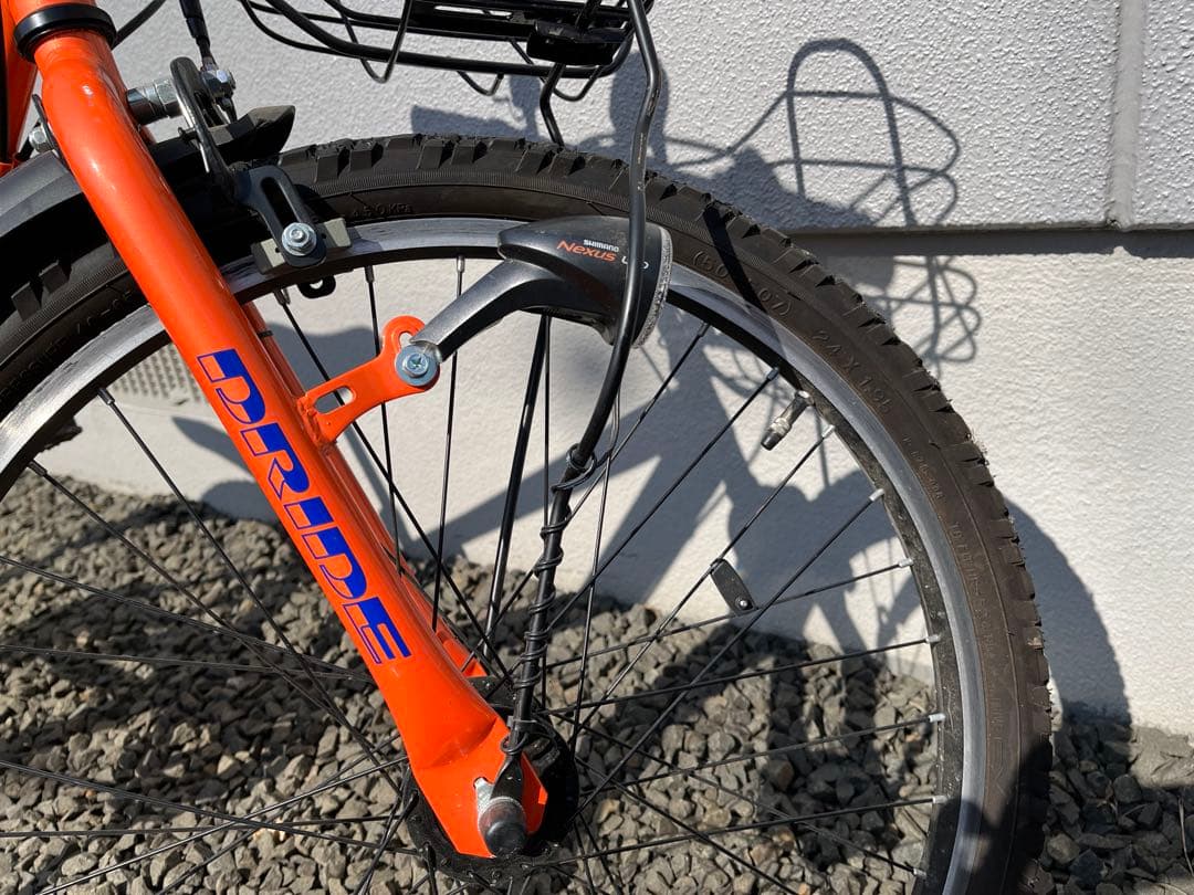 直接引き取り【24型あさひオリジナル】S3 DRIDEキッズ自転車オレンジ