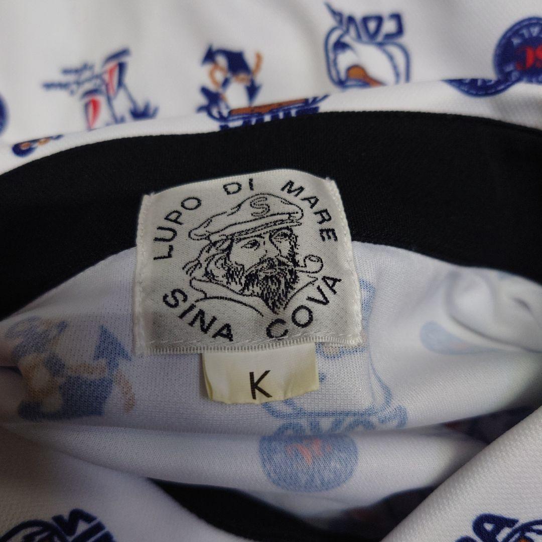 シナコバ　総柄　ポロシャツ　美品　SINA COVA　Lupo di Mare
