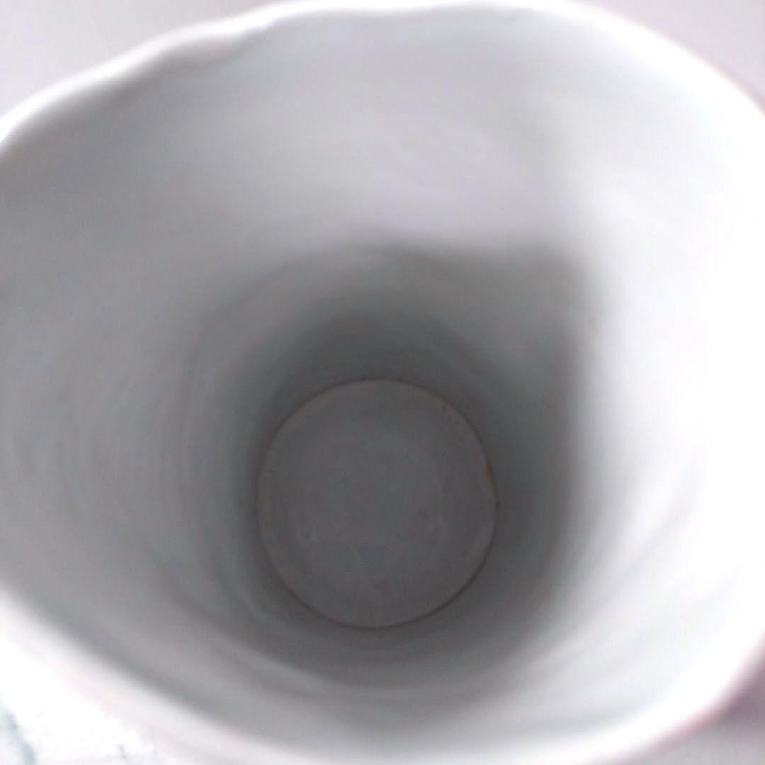赤い陶器製花瓶　花立て　フラワーベース　骨董品