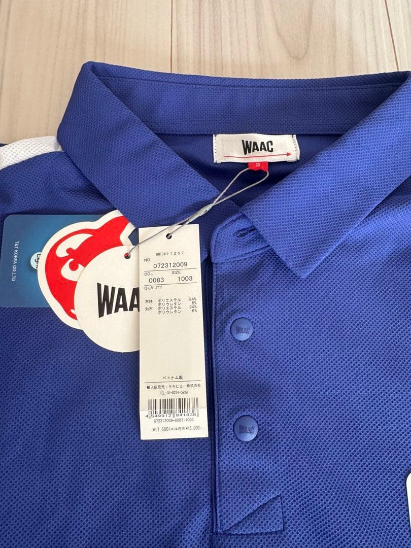 【新品】WAAC ポロシャツ サイズ3 ブルー