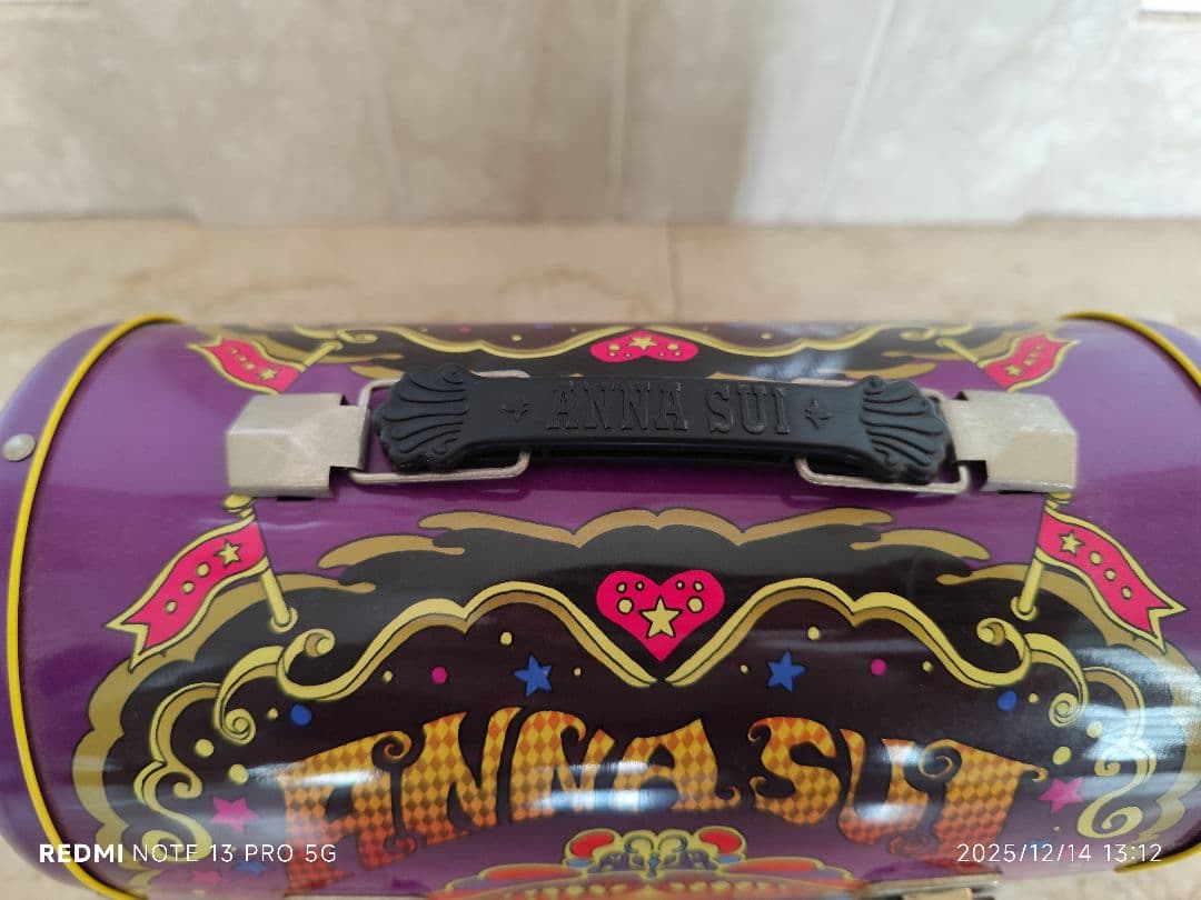 ☆貴重！ANNA SUI アナスイ サーカス風ボックスバッグ 缶製小物入れ