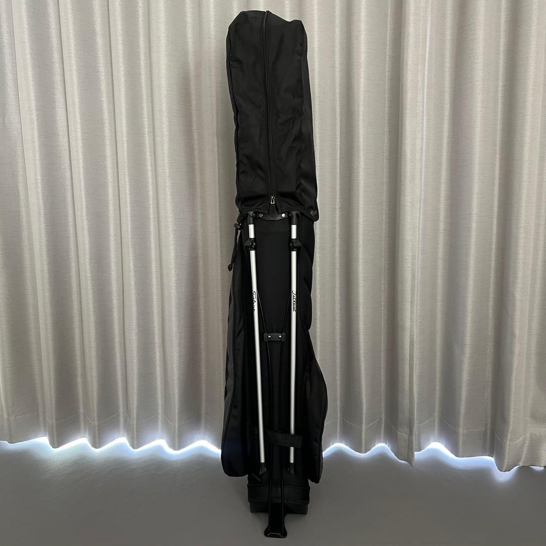 Titleist タイトリスト　キャディバッグ ゴルフ　スタンド　自立　黒　赤