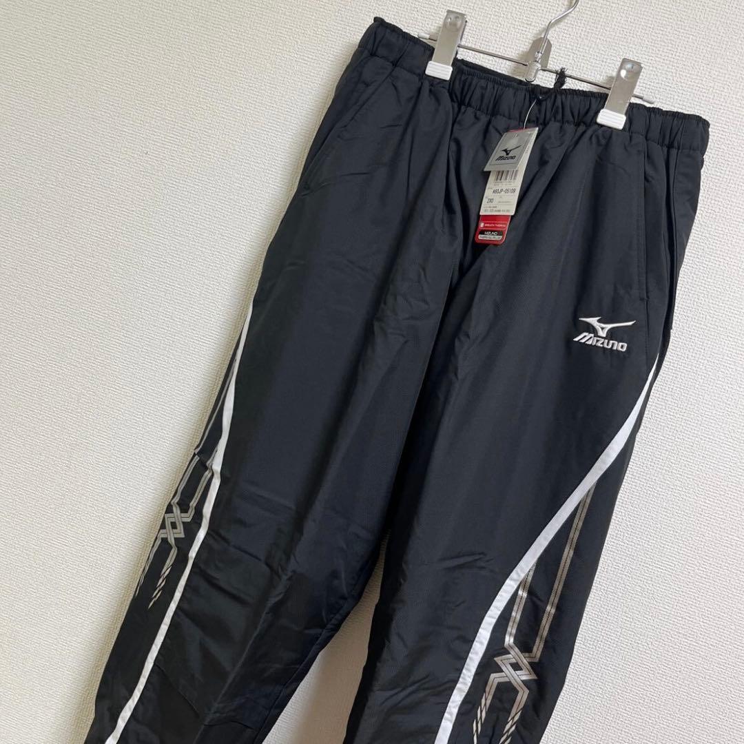 新品　タグ付　ミズノ　中綿パンツ　ブレスサーモ　2XO黒/白　厚手　ゴルフパンツ