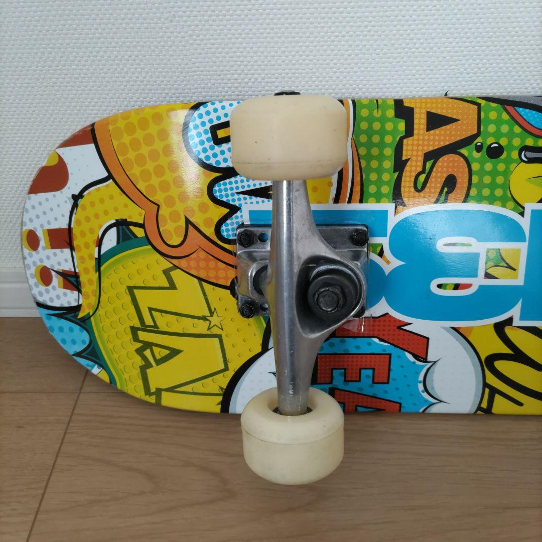 【美品】SEVEN2 スケートボード コンプリート 7.5インチ プロテクター付