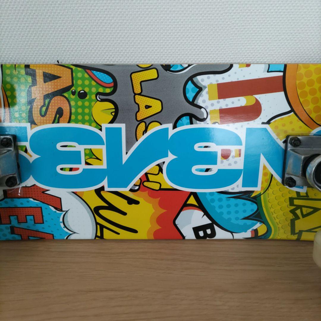 【美品】SEVEN2 スケートボード コンプリート 7.5インチ プロテクター付