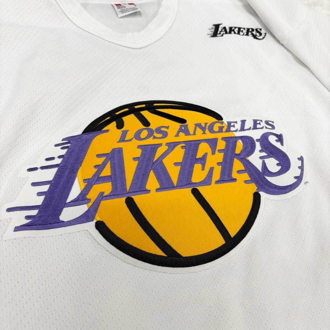 希少 CCM NBA ロサンゼルス・レイカーズ メッシュ ジャージ 長袖