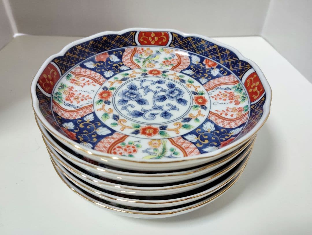 有田焼　極美品　第一陶器　染錦花鳥　取り皿　5枚