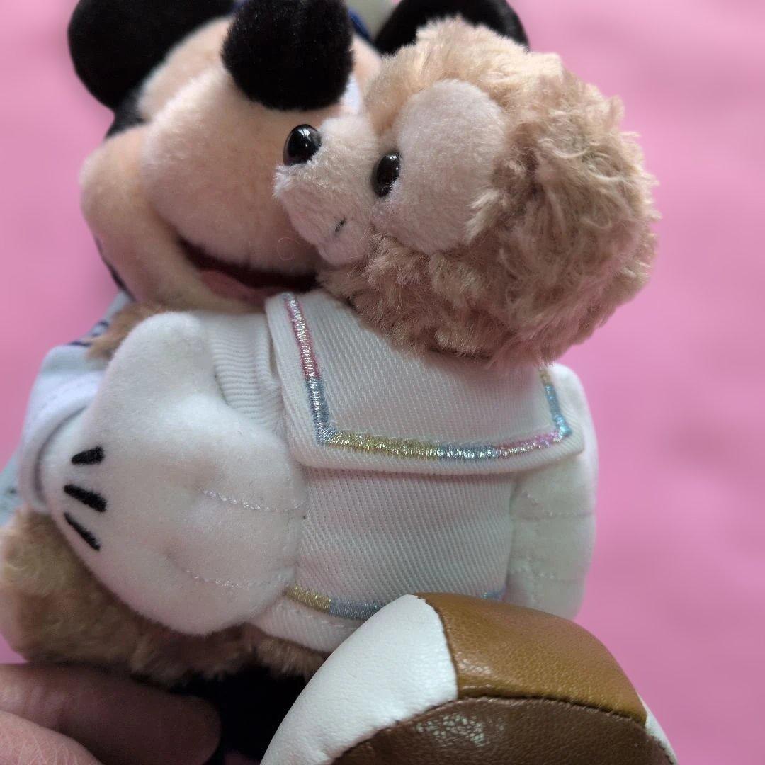 東京ディズニーシー ミッキーマウス ダッフィー ぬいぐるみバッジ
